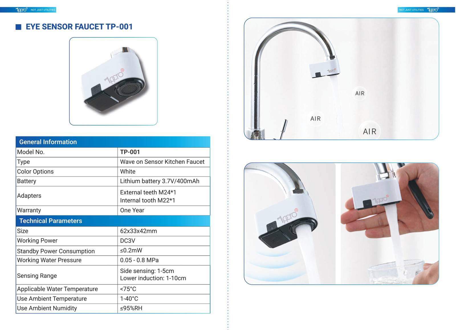 Thiết bị vệ sinh cảm ứng TPPRO Catalogue và Bảng giá mới nhất  /Page 9